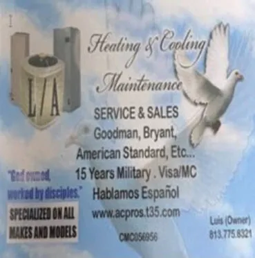 Slide of LA Heating & Cooling Maintenance