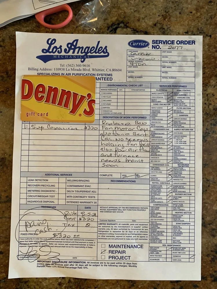 Slide of L.A Mechanical Air & Heat