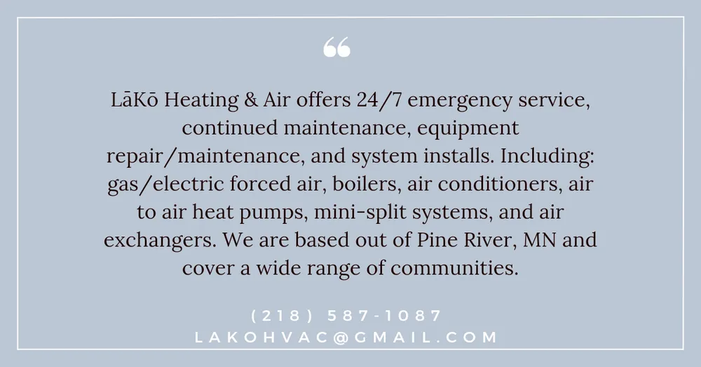 Reliable air conditioning service in Pine River, MN by LaKo Heating & Air