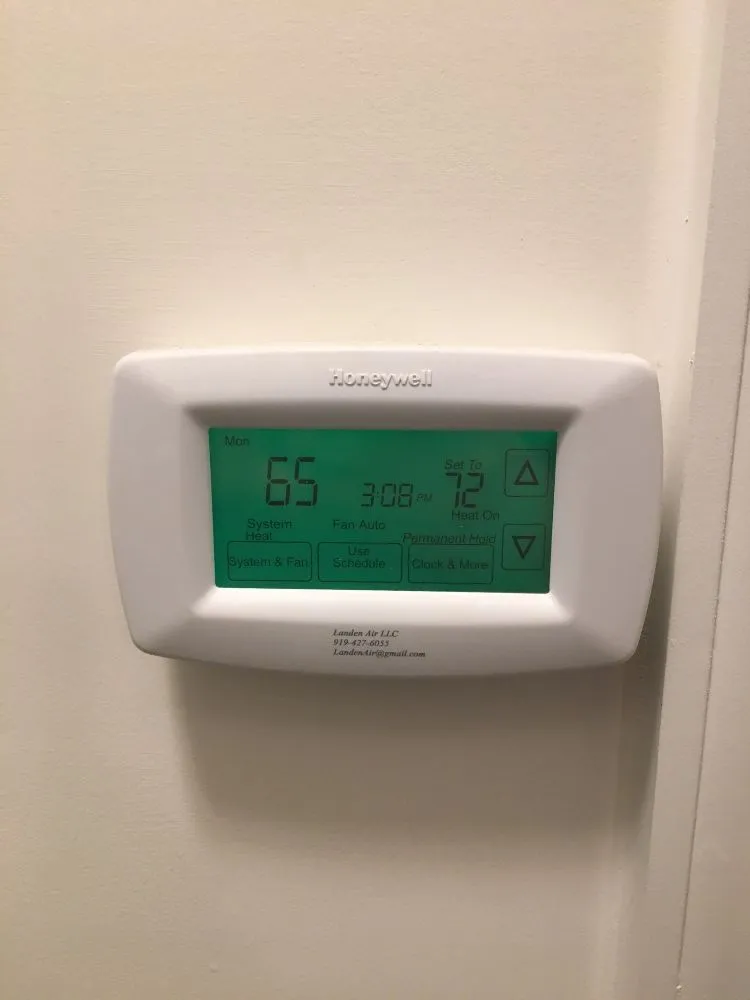 Slide of Landen Heating and Cooling