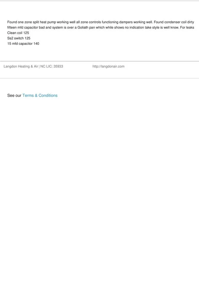 Slide of Langdon Heating & Air