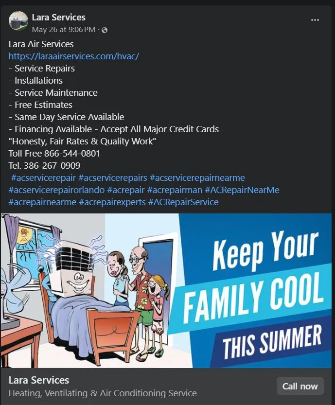 Slide of Lara Services