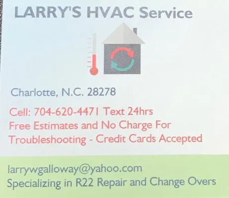 Larry & Lily's HVAC Heating and Air Conditioning Logo