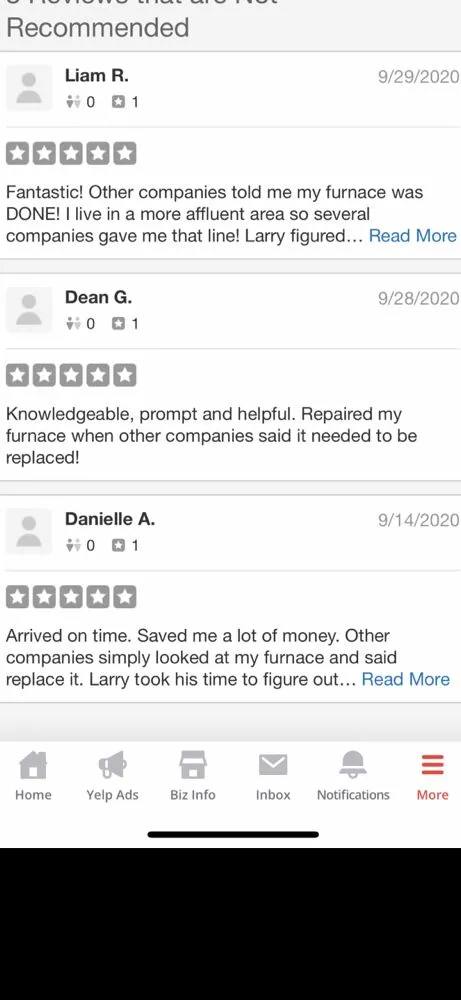 Slide of Lasciers HVAC