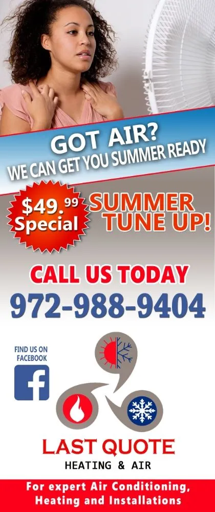 Slide of Last Quote Heating & Air