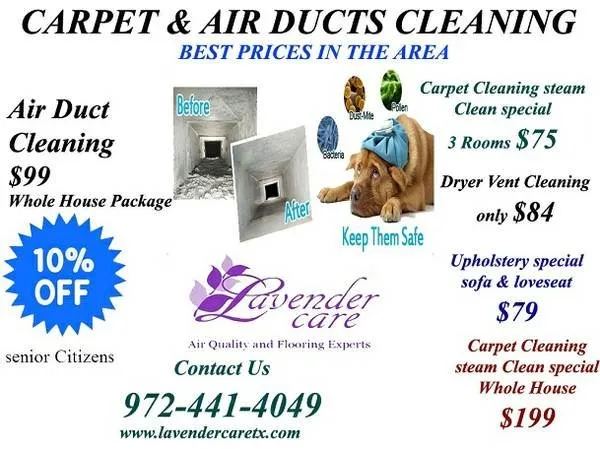 Slide of Lavender Care Air Duct & Carpet Cleaning
