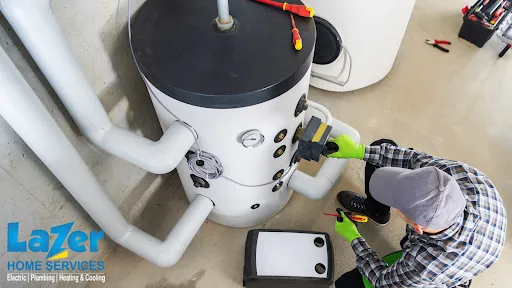 Lazer Home Services Plumbing, HVAC, & Electrical Logo