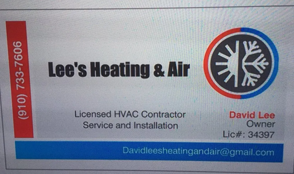 Slide of Lee's Heating and Air