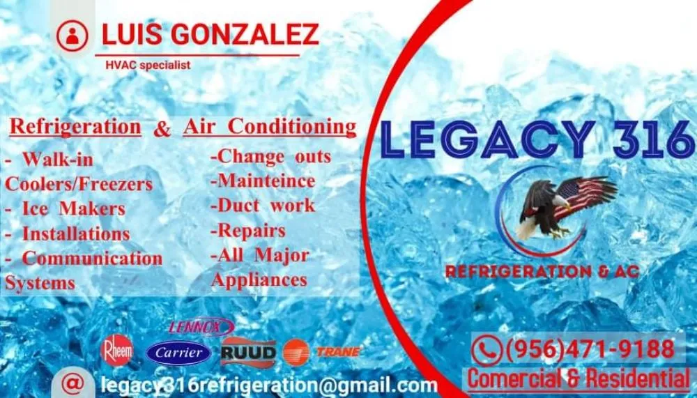Slide of Legacy 316 Refrigeration & AC