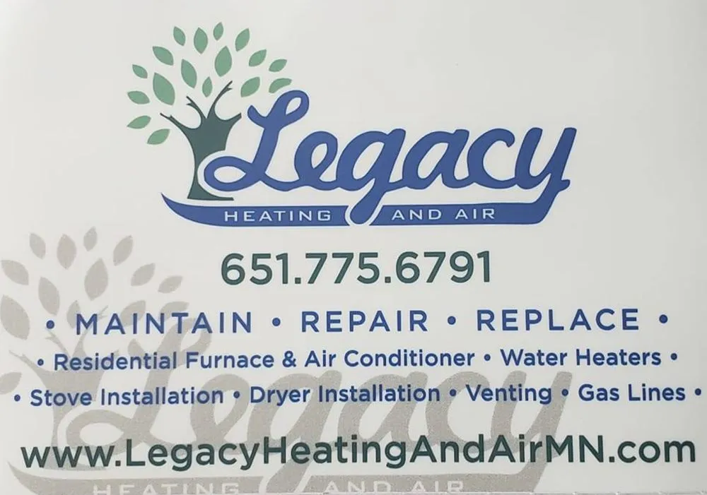 Slide of Legacy Heating and Air