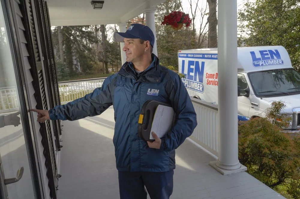 Slide of Len The Plumber