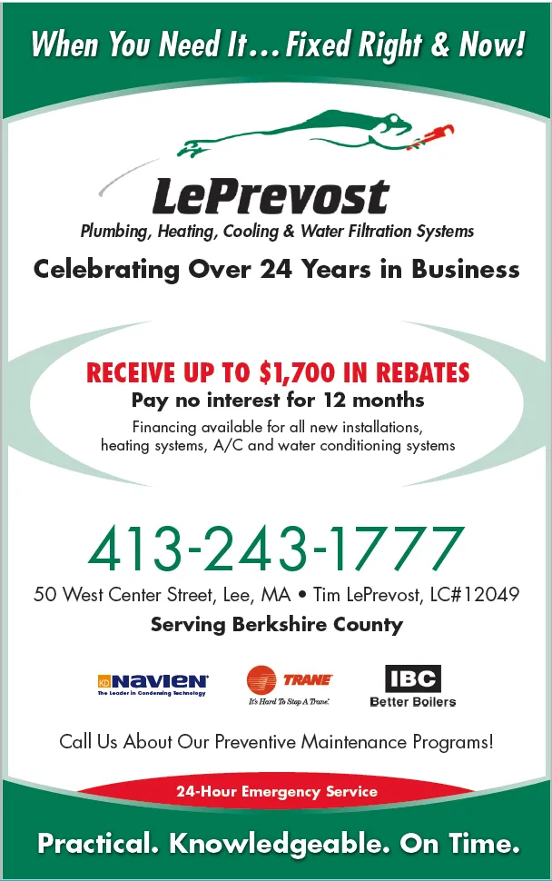 Slide of LePrevost Plumbing Heating & Cooling