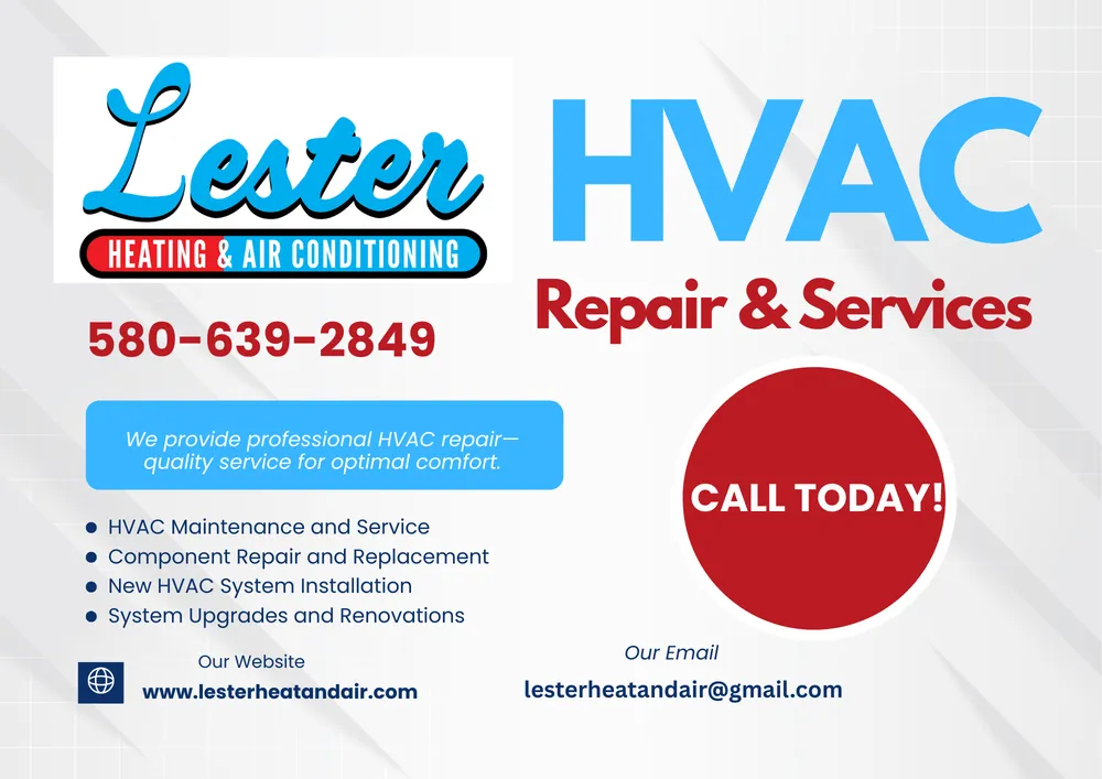 Expert HVAC maintenance in Gotebo, OK - Lester Heat & Air