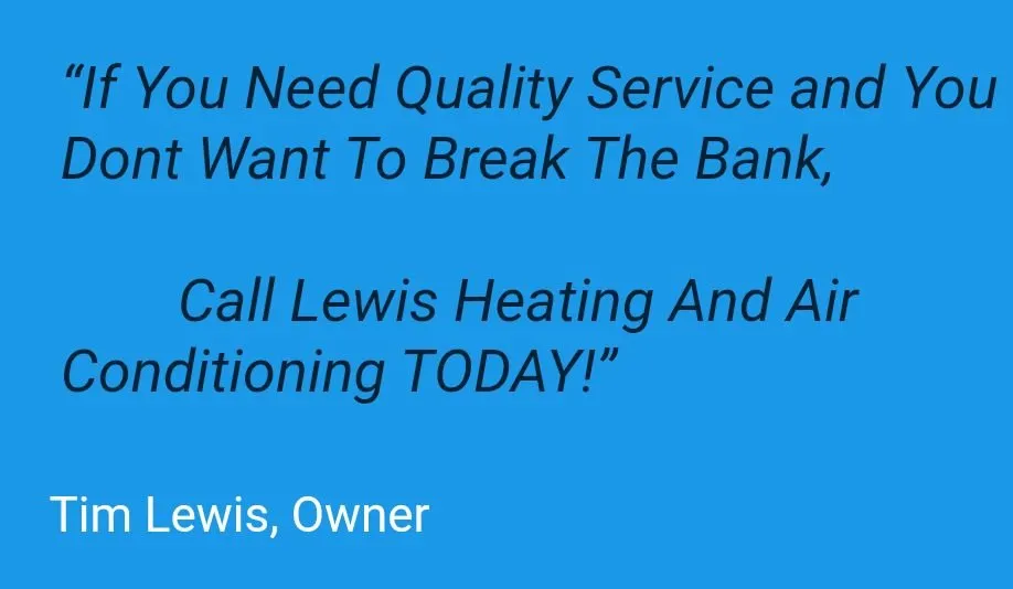 Slide of Lewis Heating and Air Conditioning