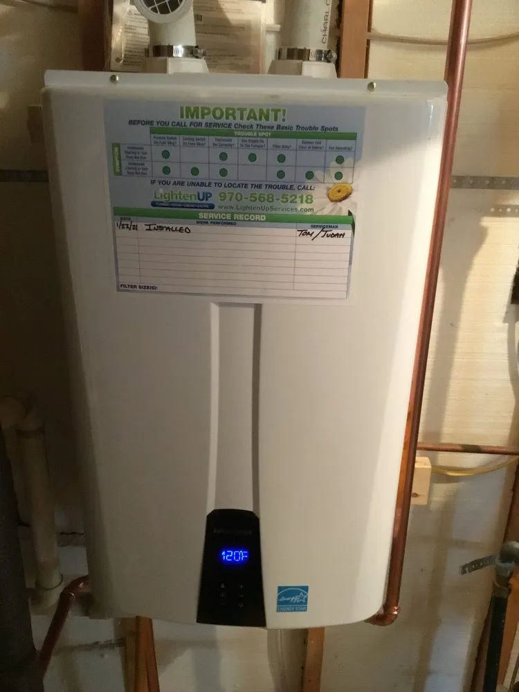 Slide of Lighten Up Plumbing, Heating, Cooling and Electric