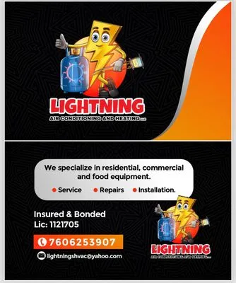 Lightning Air Conditioning and Heating Logo