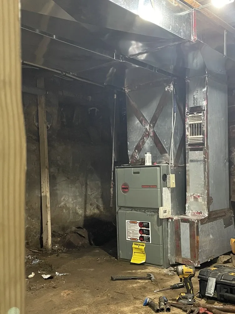 Slide of Linked Heating And Cooling Service