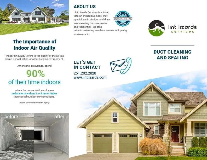 Slide of Lint Lizards Services