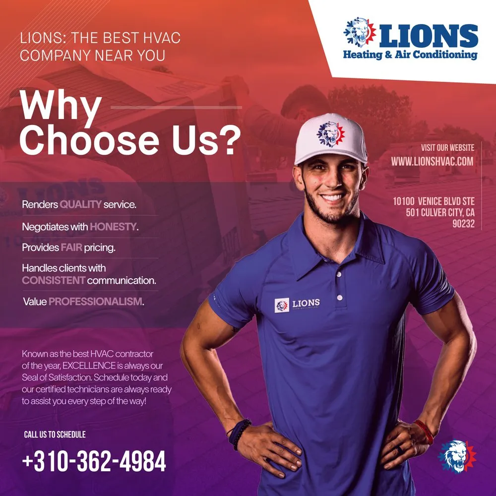 Slide of Lions Heating & Air Conditioning