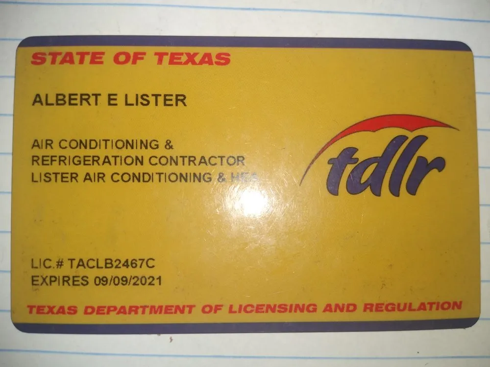 Slide of Lister Heating & Air