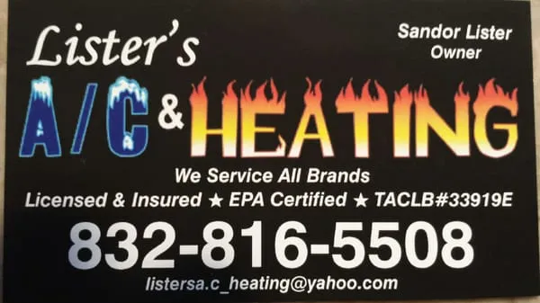 Listers A/C & Heating Logo
