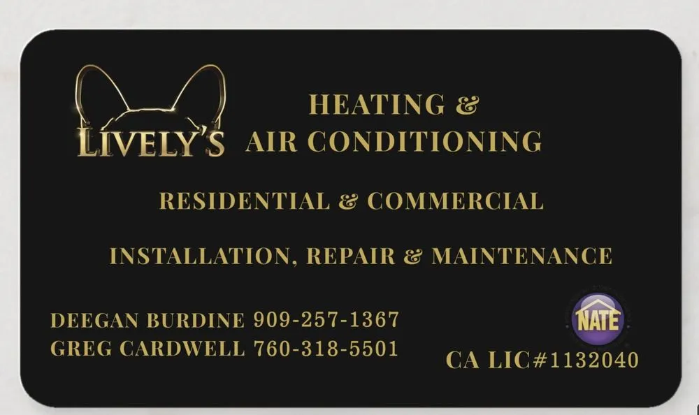Slide of Lively’s Heating & Air