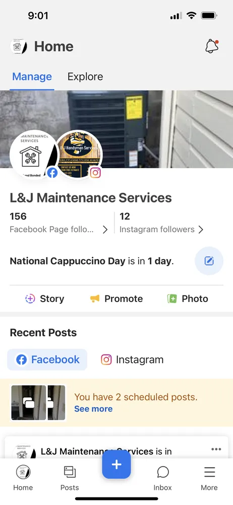 Slide of L&J Maintenance Services