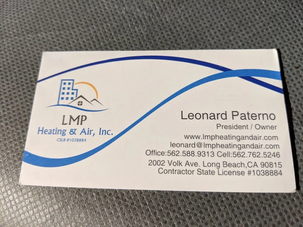 Slide of LMP Heating & Air