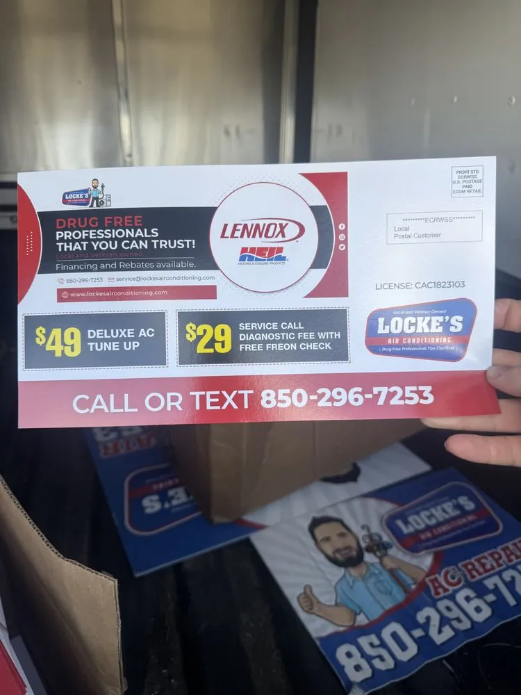 Slide of Locke's Air Conditioning