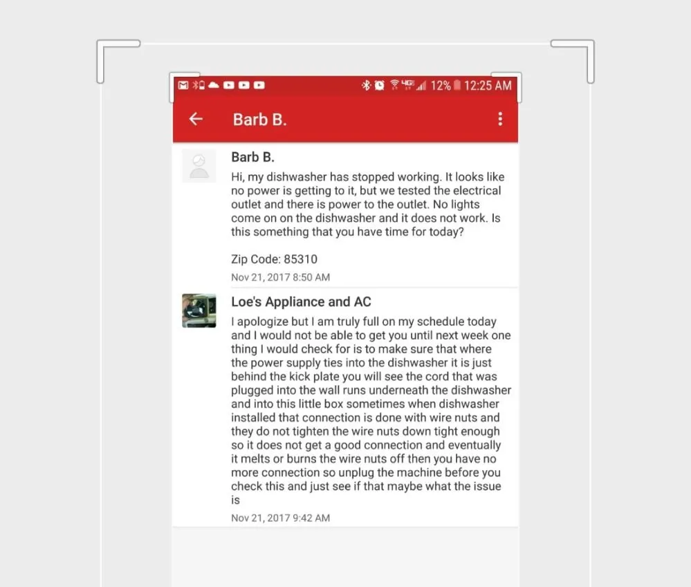 Slide of Loe's Appliance and AC