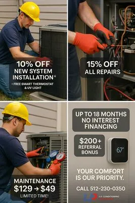 LP Air Conditioning and Heating Logo