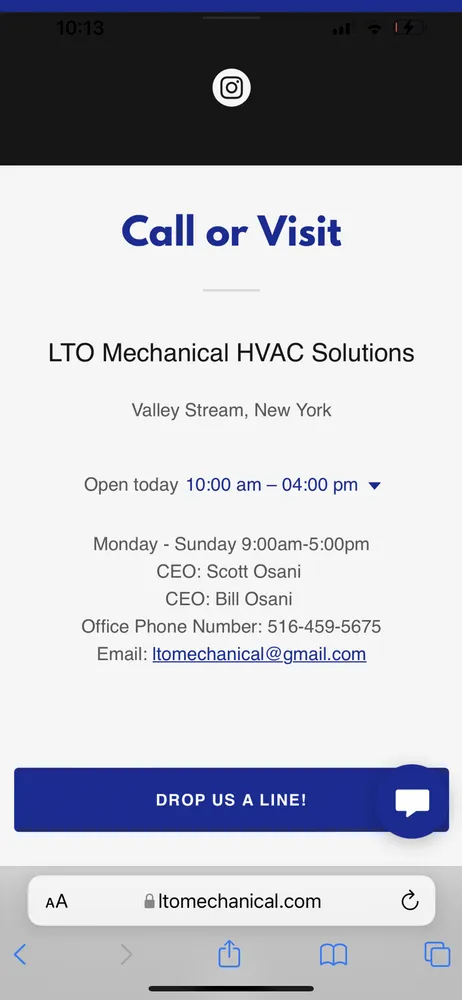 Slide of LTO Mechanical HVAC Solutions