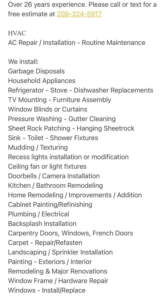 Slide of Lua’s Handyman Services