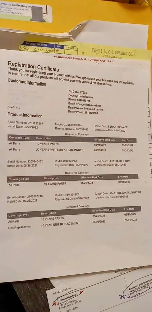 Slide of Lynn's AC & Heating Company