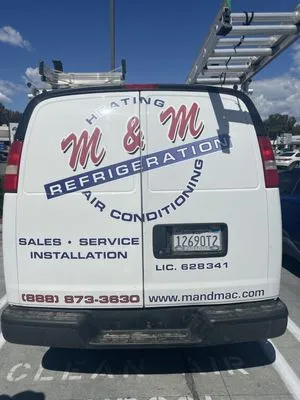 M & M Refrigeration Air Conditioning & Heating Logo