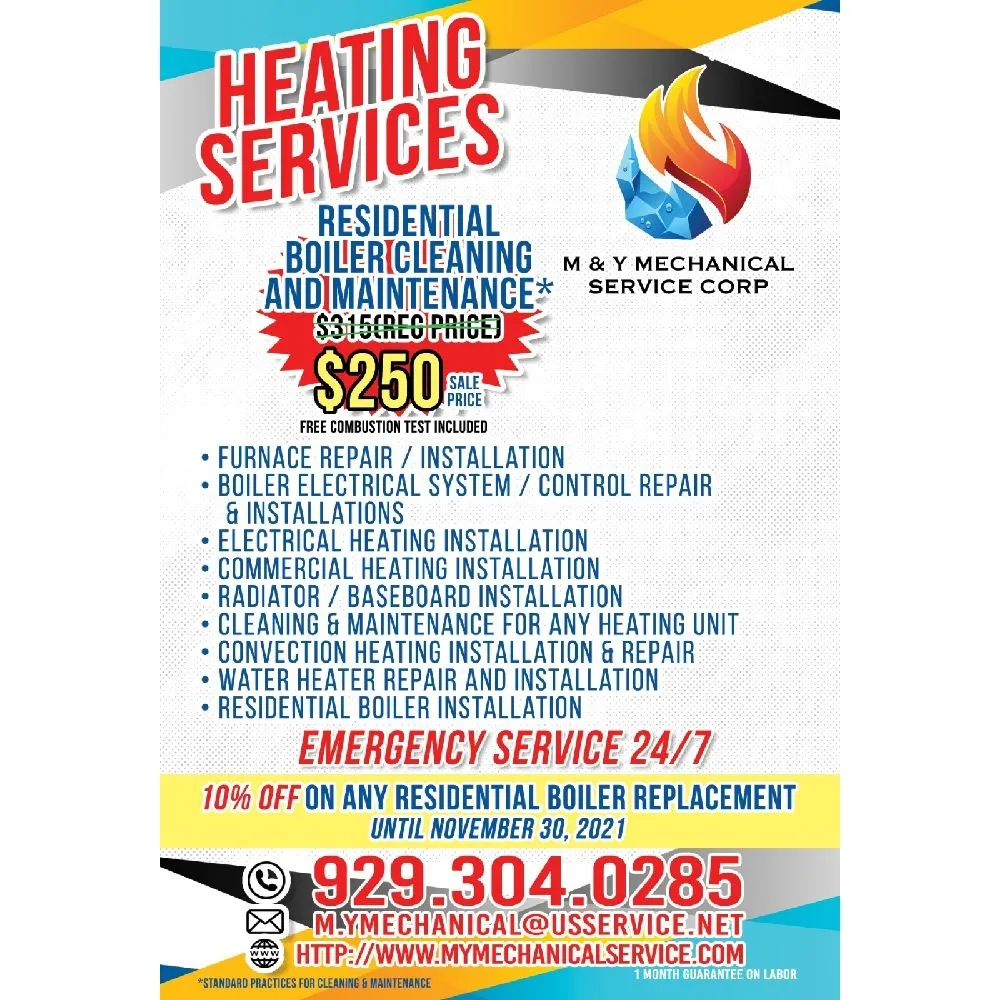 Slide of M & Y Mechanical Service corp