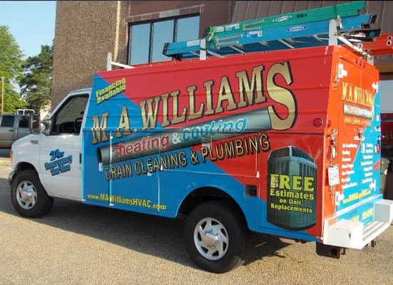M A Williams Drain Cleaning & Plumbing Logo
