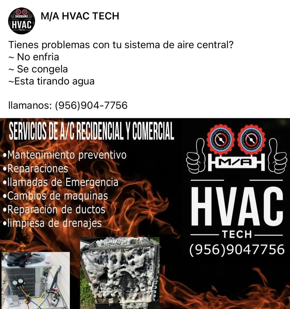 Slide of M/A HVAC Service Tech