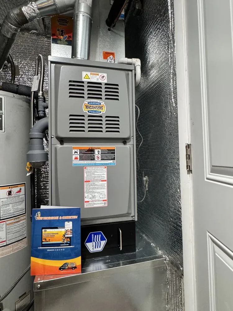 Slide of Macawsome Heating & Cooling