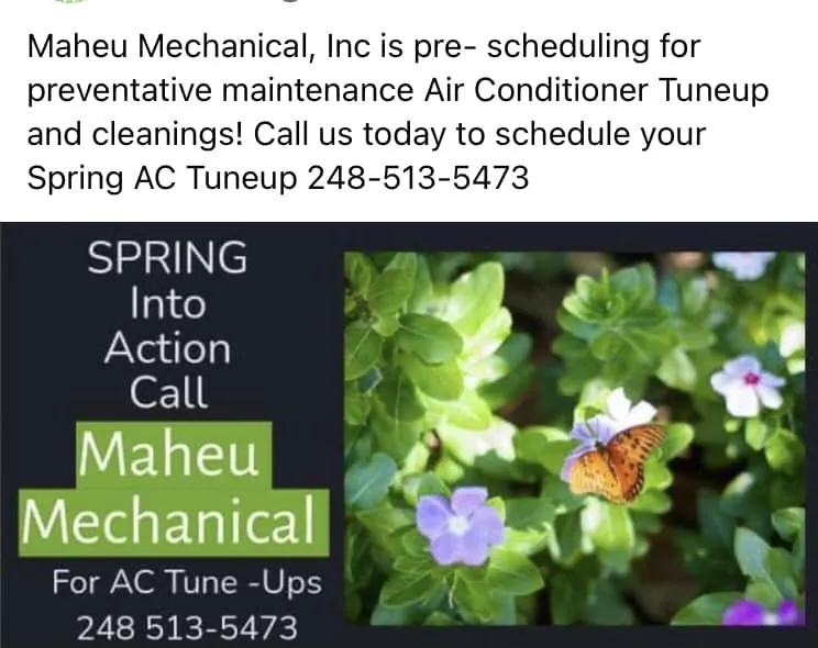 Slide of Maheu Mechanical