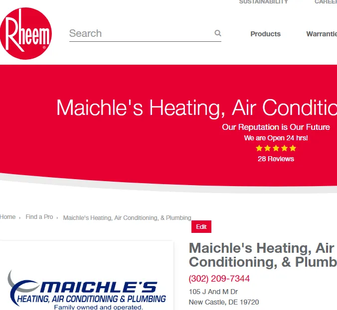 Slide of Maichles Heating & Air Conditioning
