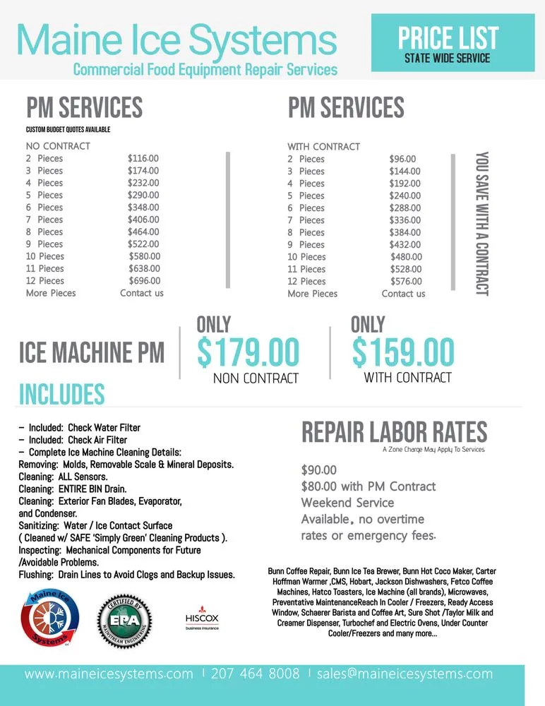 Slide of Maine Ice Systems