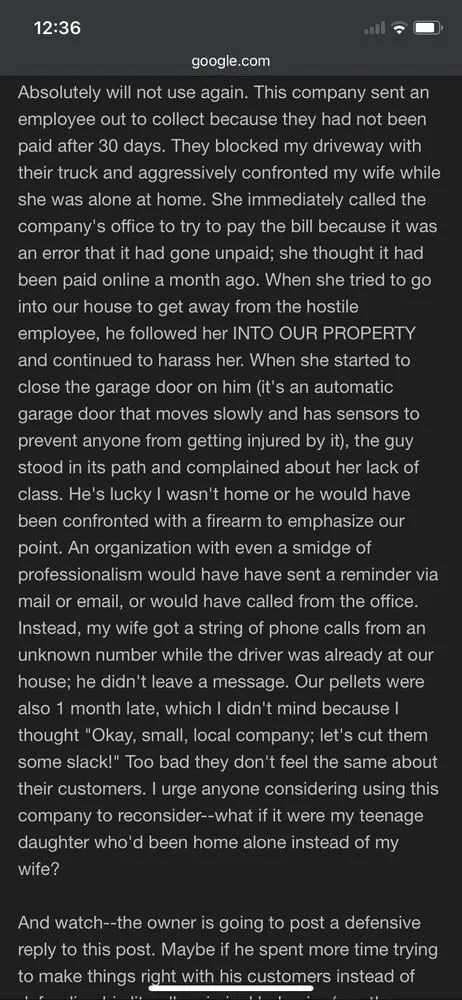 Slide of Maine Pellet Sales