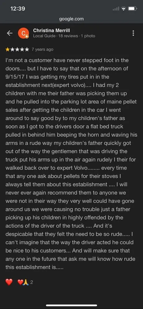 Slide of Maine Pellet Sales