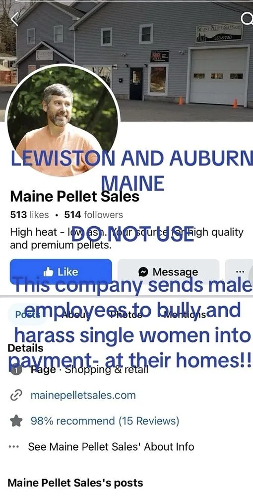Slide of Maine Pellet Sales