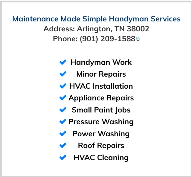 Slide of Maintenance Made Simple Handyman Services