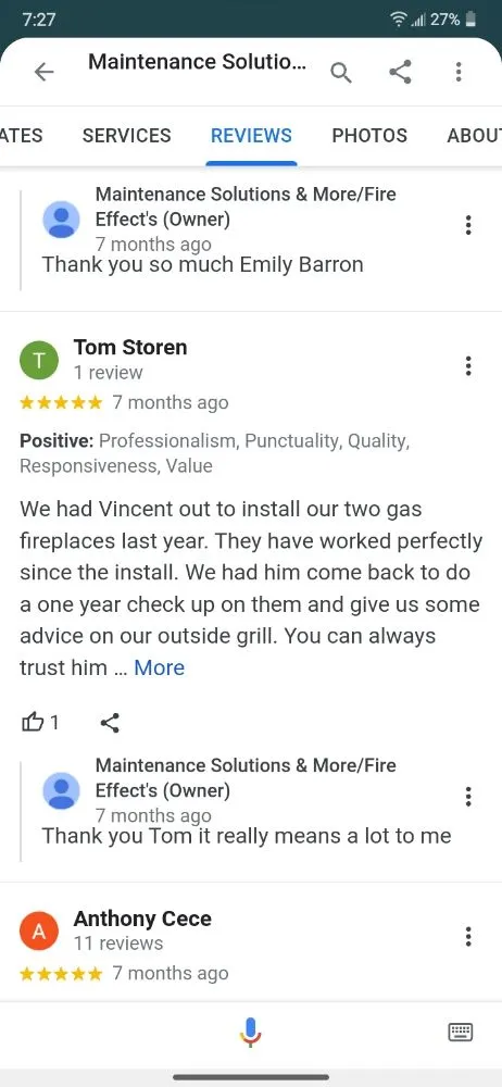 Slide of Maintenance Solutions and More