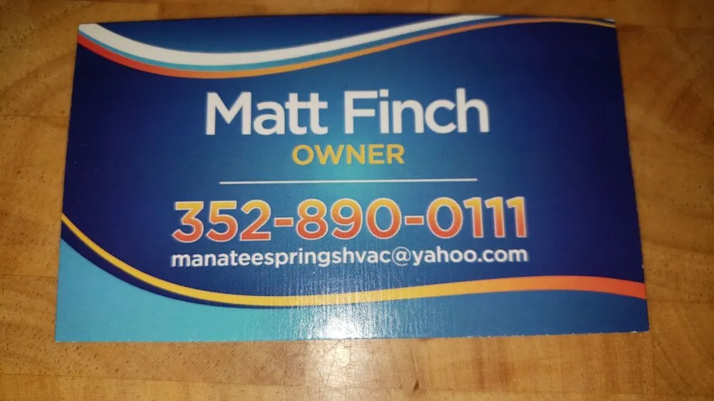 Slide of Manatee Springs HVAC