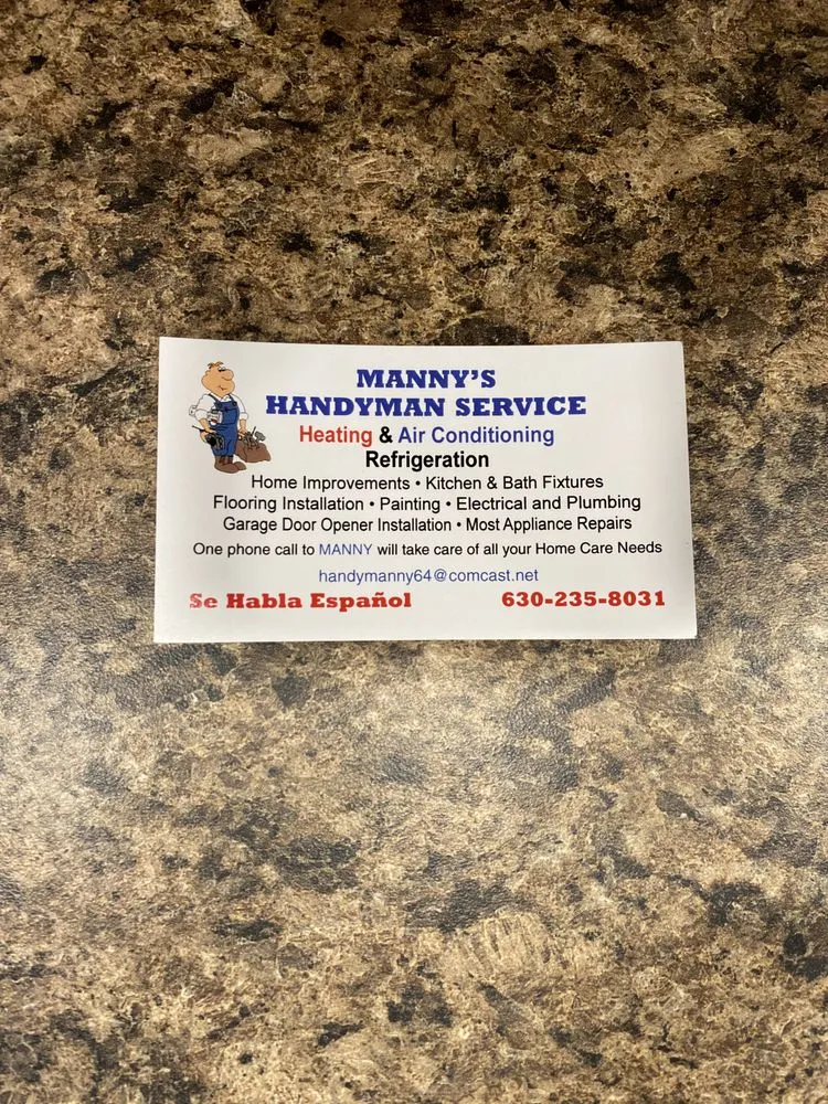Slide of Manny’s Handyman Service