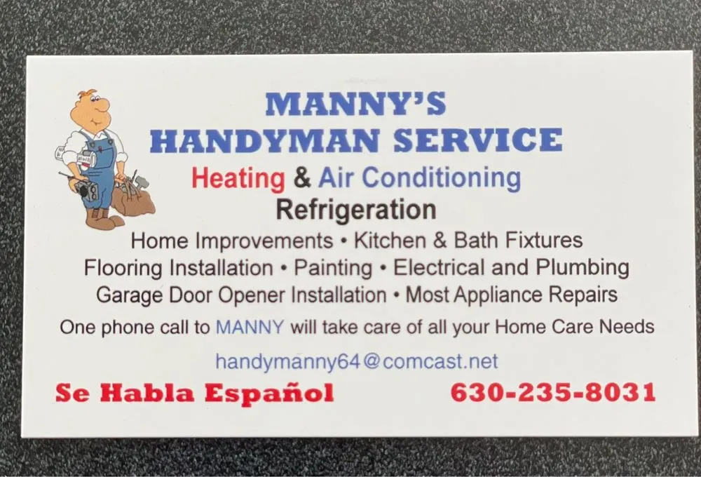 Slide of Manny’s Handyman Service